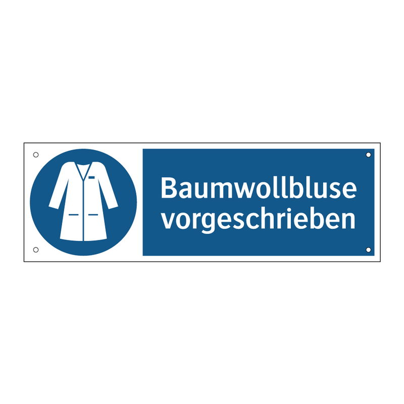 Baumwollbluse vorgeschrieben