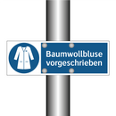 Baumwollbluse vorgeschrieben