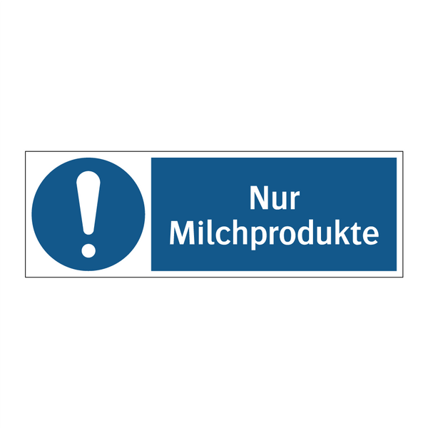 Nur Milchprodukte