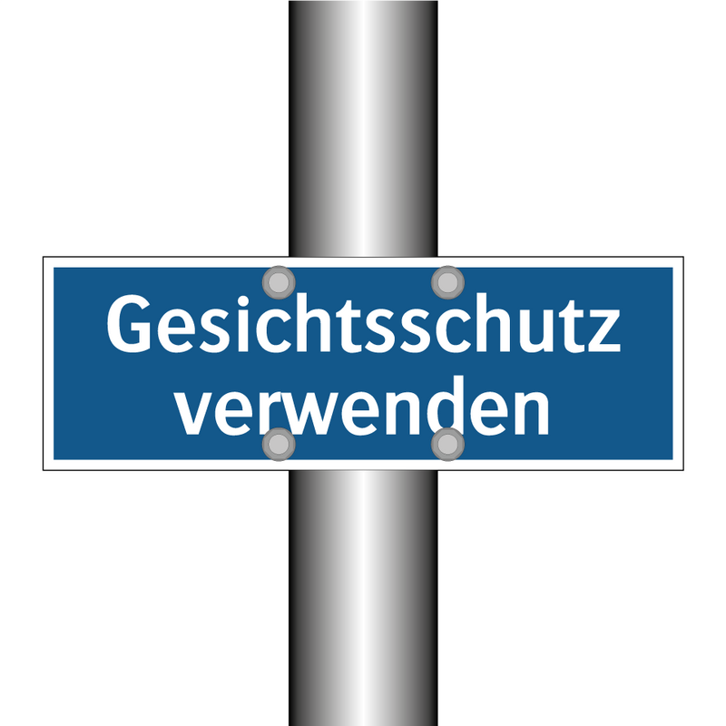 Gesichtsschutz verwenden