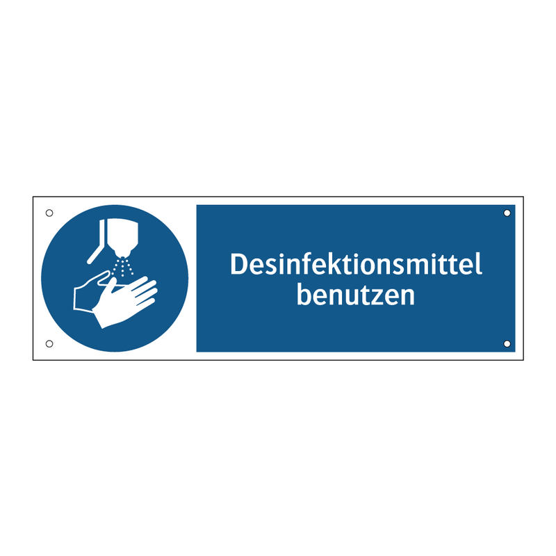 Desinfektionsmittel benutzen