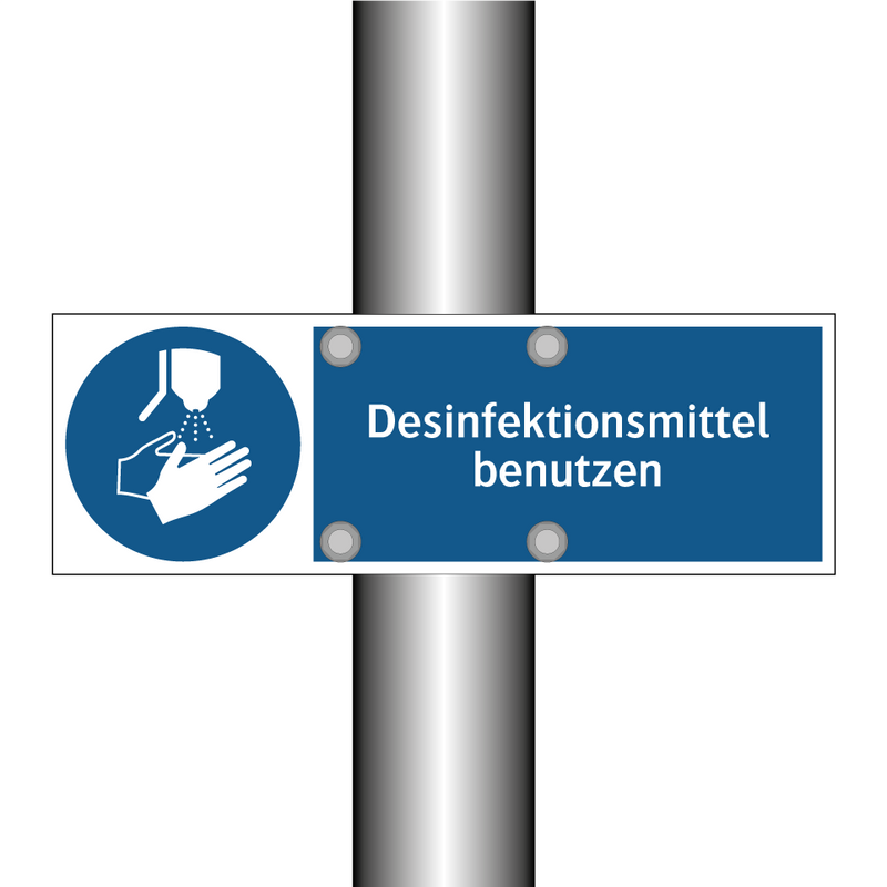 Desinfektionsmittel benutzen