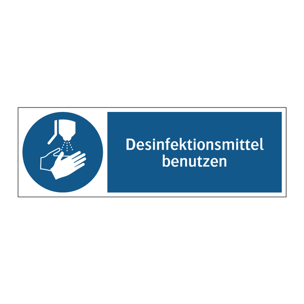 Desinfektionsmittel benutzen