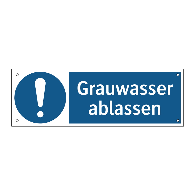 Grauwasser ablassen