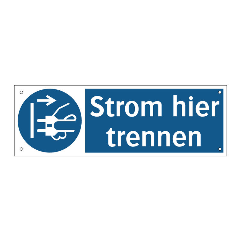 Strom hier trennen