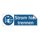 Strom hier trennen