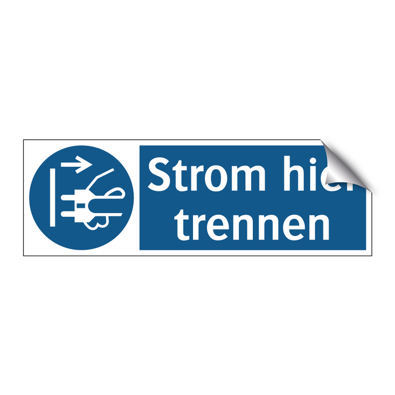 Strom hier trennen