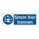 Strom hier trennen