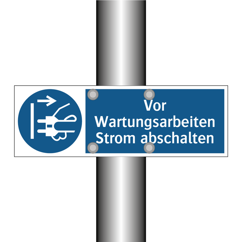 Vor Wartungsarbeiten Strom abschalten