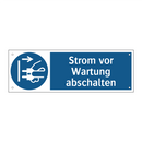 Strom vor Wartung abschalten