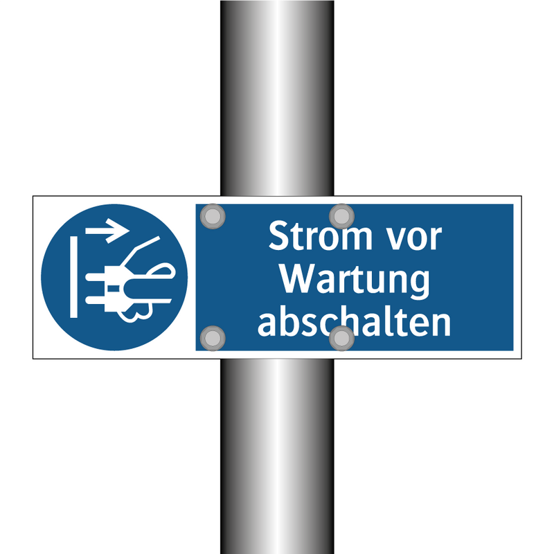 Strom vor Wartung abschalten