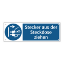 Stecker aus der Steckdose ziehen