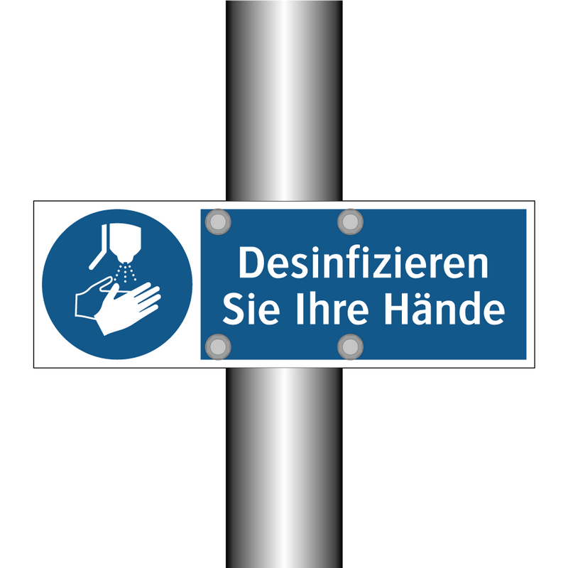 Desinfizieren Sie Ihre Hände