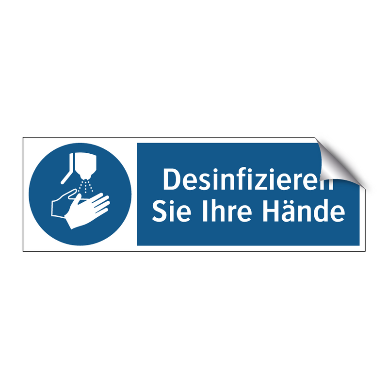 Desinfizieren Sie Ihre Hände