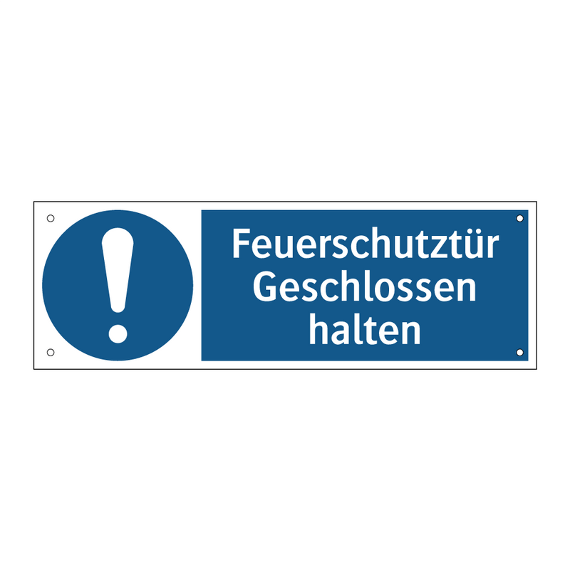 Feuerschutztür Geschlossen halten