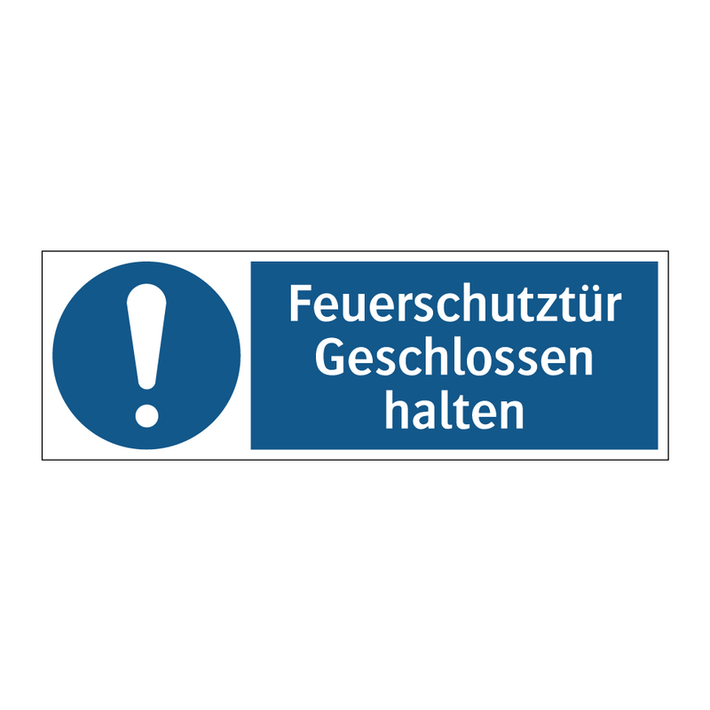 Feuerschutztür Geschlossen halten