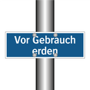 Vor Gebrauch erden