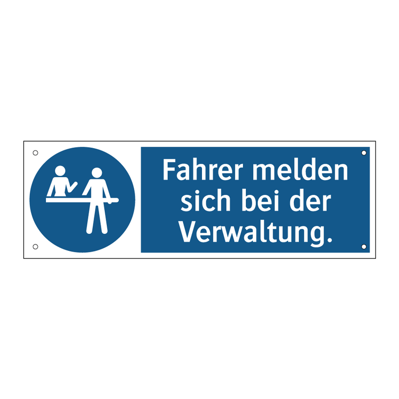 Fahrer melden sich bei der Verwaltung.
