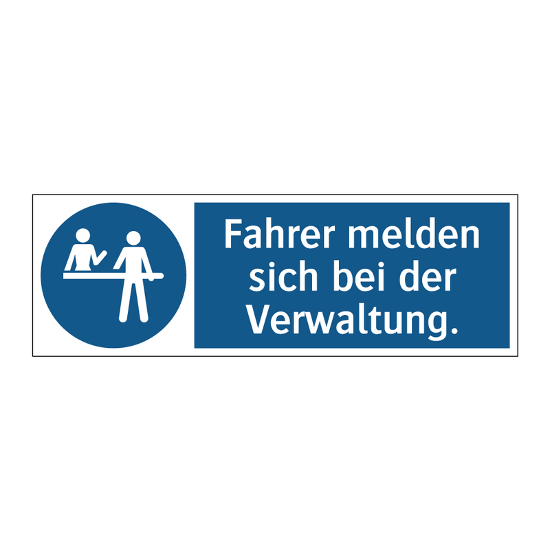 Fahrer melden sich bei der Verwaltung.