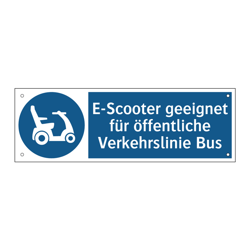 E-Scooter geeignet für öffentliche Verkehrslinie Bus