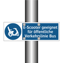 E-Scooter geeignet für öffentliche Verkehrslinie Bus