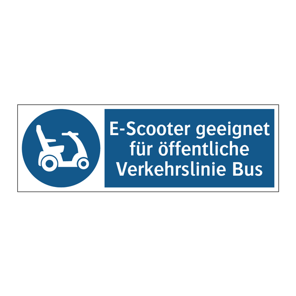 E-Scooter geeignet für öffentliche Verkehrslinie Bus