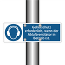 Gehörschutz erforderlich, wenn der Abluftventilator in Betrieb ist.