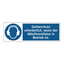 Gehörschutz erforderlich, wenn der Abluftventilator in Betrieb ist.