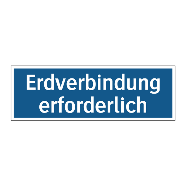 Erdverbindung erforderlich