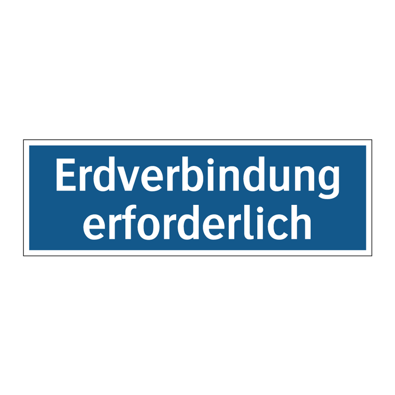 Erdverbindung erforderlich