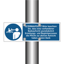 ELTERNAUFSICHT Bitte beachten Sie, dass trotz vorhandener Badeaufsicht grundsätzlich Erziehungs- und Begleitpersonen die Pflicht zur aktiven Aufsicht haben. Vielen Dank