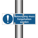 Notausgang muss freigehalten werden