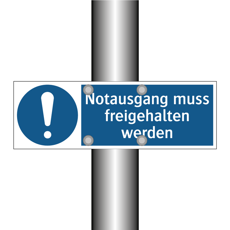 Notausgang muss freigehalten werden