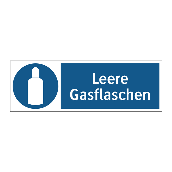 Leere Gasflaschen