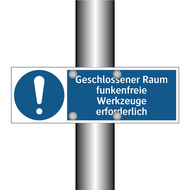 Geschlossener Raum funkenfreie Werkzeuge erforderlich