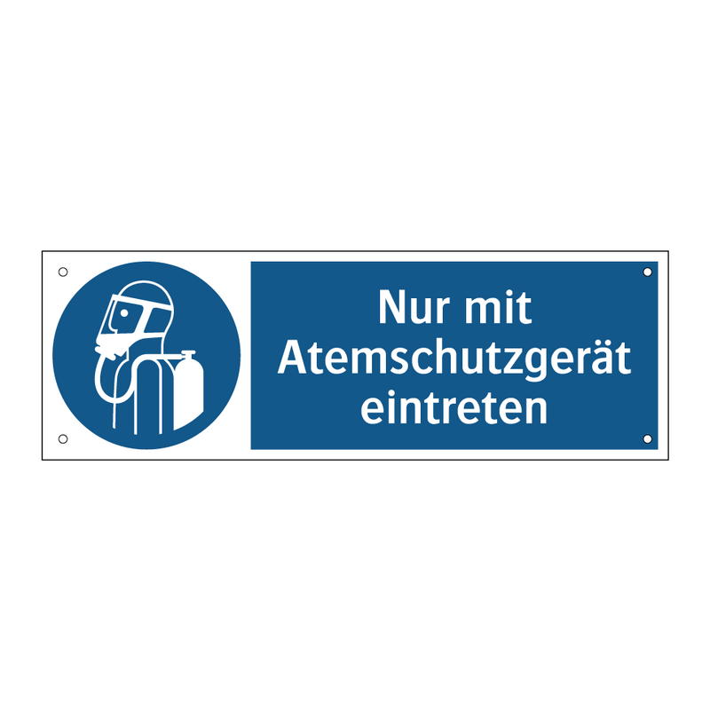 Nur mit Atemschutzgerät eintreten