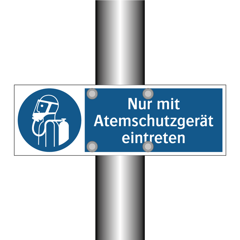Nur mit Atemschutzgerät eintreten