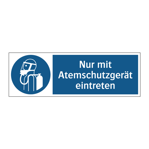 Nur mit Atemschutzgerät eintreten