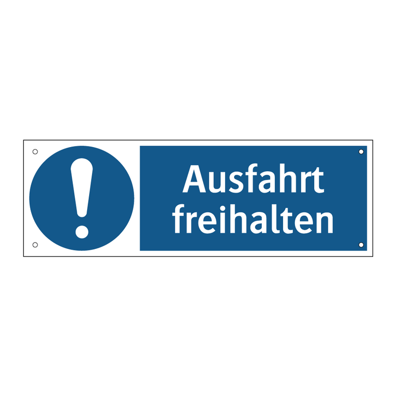 Ausfahrt freihalten
