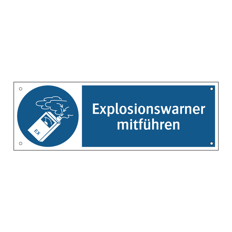 Explosionswarner mitführen
