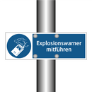 Explosionswarner mitführen