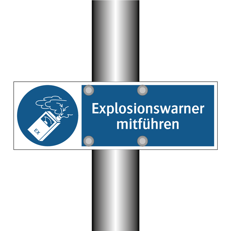 Explosionswarner mitführen