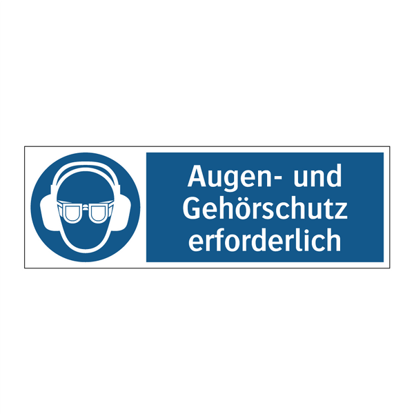 Augen- und Gehörschutz erforderlich