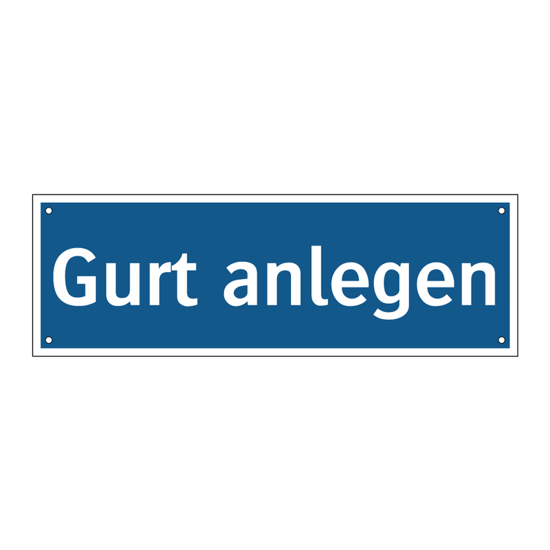 Gurt anlegen
