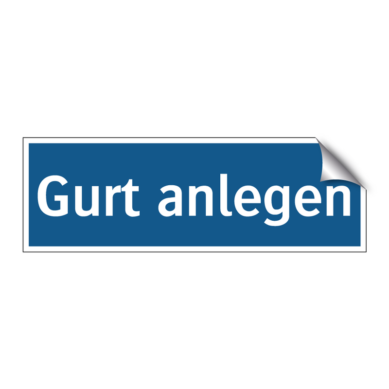 Gurt anlegen