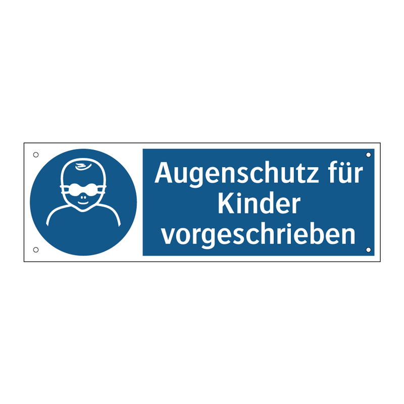 Augenschutz für Kinder vorgeschrieben