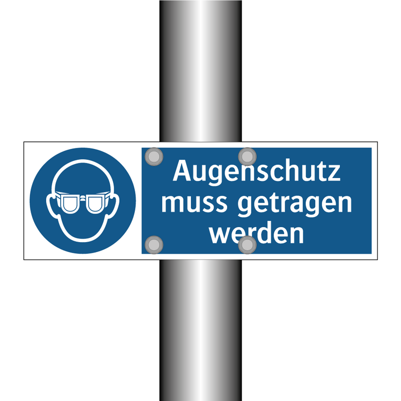 Augenschutz muss getragen werden