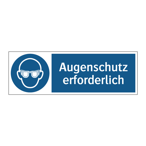 Augenschutz erforderlich