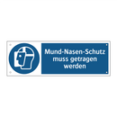 Mund-Nasen-Schutz muss getragen werden