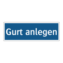 Gurt anlegen